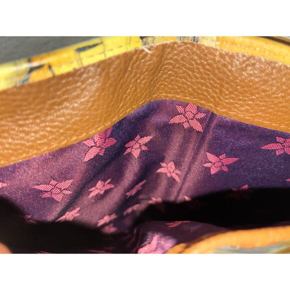 Anushka crossbody Handbag Cell Phone Credit Card Holder Bicycle Garden Print - Picture 9 of 11